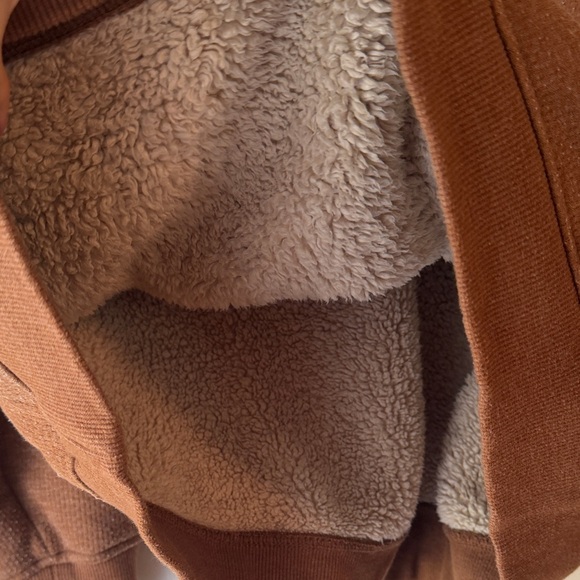 Comfy Coleman Men's Brown Crewneck Pocket Sweatshirt. Size. L - Picture 5 of 5